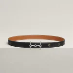 H Equestre belt buckle & Hermès sur Mer reversible leather strap 24 mm